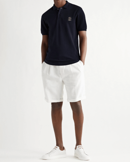Brunello Cucinelli Slim-Fit Logo-Embroidered Cotton-Piqué Polo Shirt