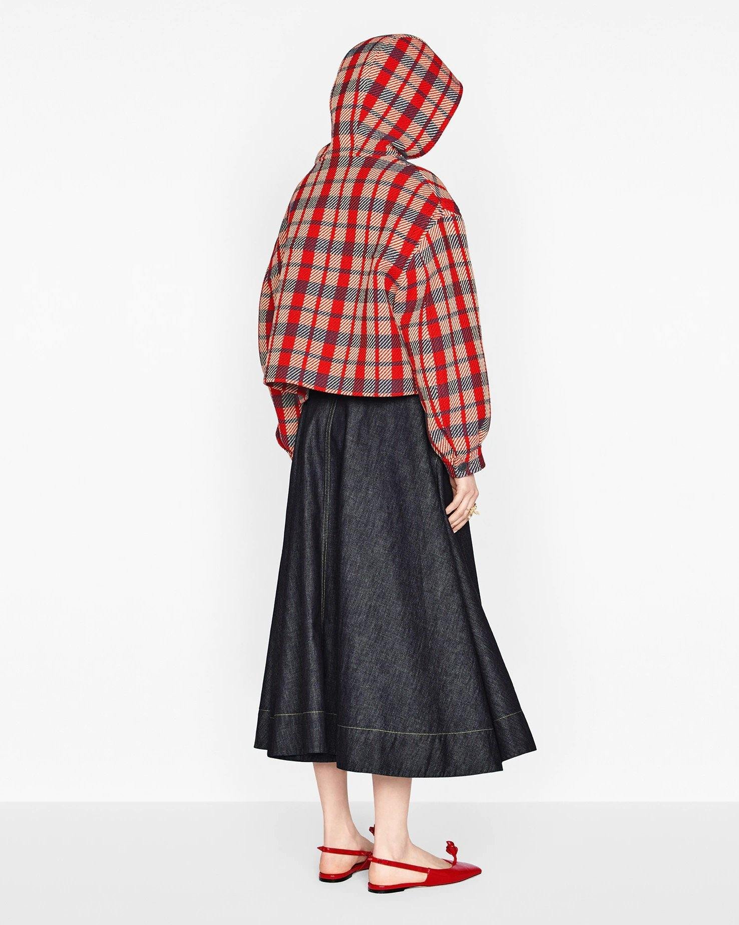 Dior Check'n'Dior Cotton and Wool Hooded Blouson
