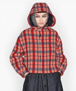 Dior Check'n'Dior Cotton and Wool Hooded Blouson