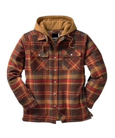 Asstseries Multicolor Cotton Plaid Hooded Shirt Jacket