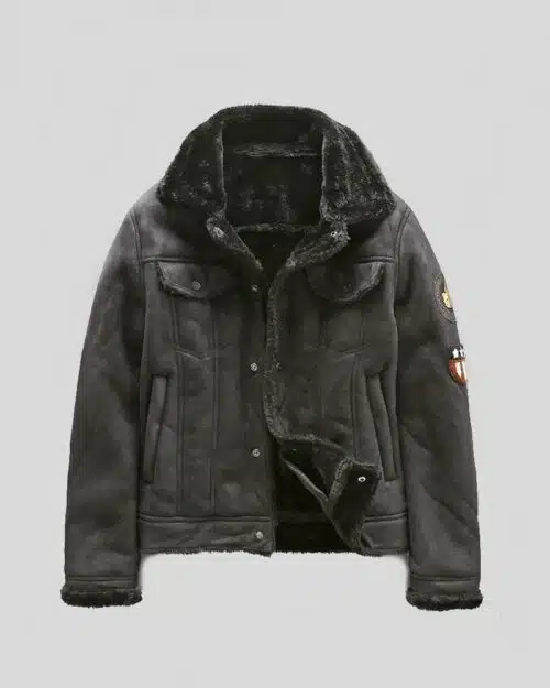 Ame Rag Military Bomber Tactical Leather Jackets