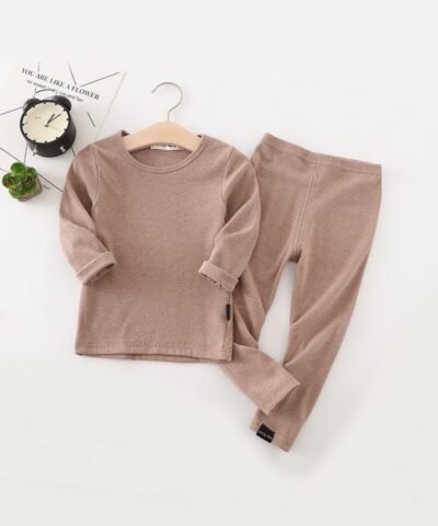 Mole & Otter Unisex Cotton Pajama Set - Little Kid, Big Kid