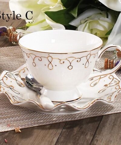 British High-Grade Bone China European Tea Cup Set
