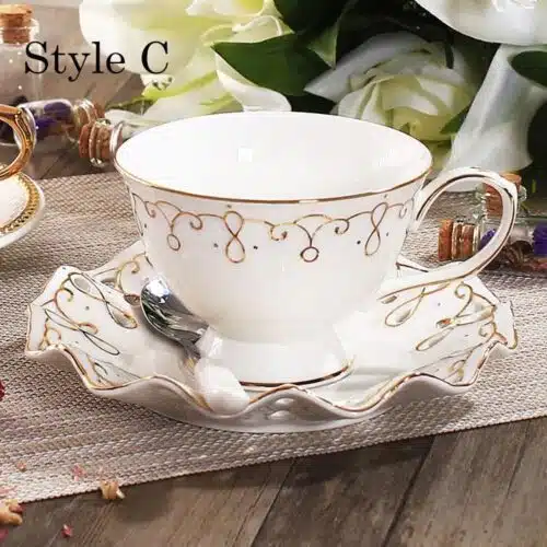 British High-Grade Bone China European Tea Cup Set