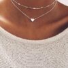 Steffe Sterling Silver Heart Pendant Necklace