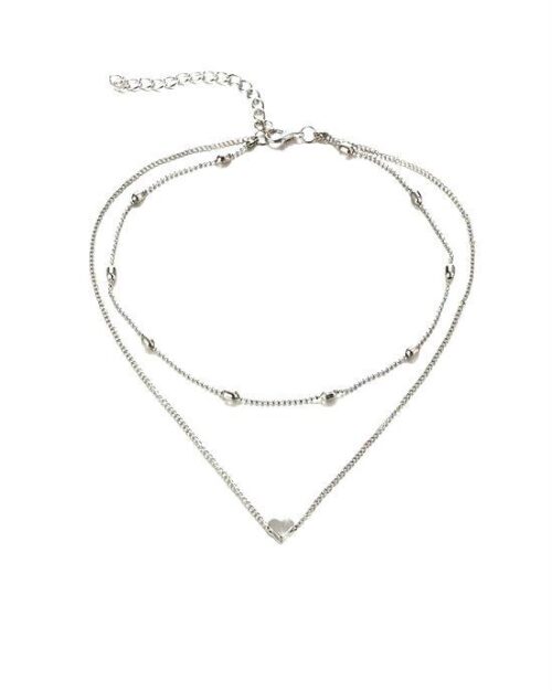 Steffe Sterling Silver Heart Pendant Necklace