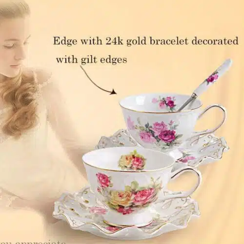 British High-Grade Bone China European Tea Cup Set