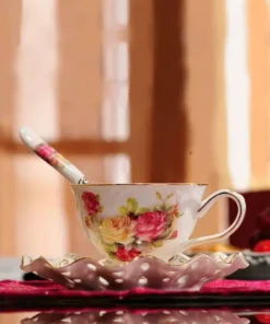 British High-Grade Bone China Tea Cup Set