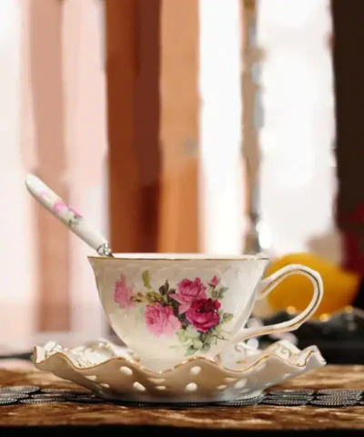 British High-Grade Bone China European Tea Cup Set