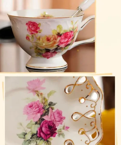 British High-Grade Bone China European Tea Cup Set