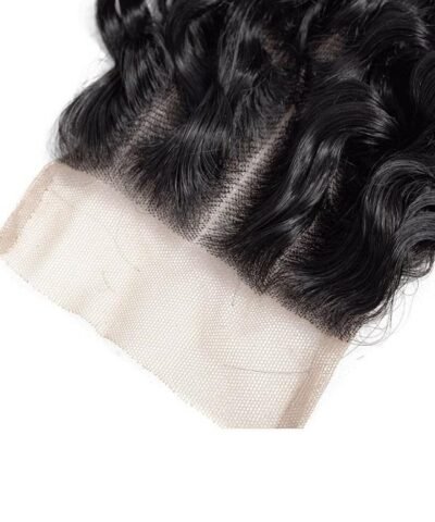 Cranberry Peruvian Human Hair 3 Bundles Deep Wave Bundles With Closure