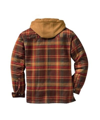 Asstseries Multicolor Cotton Plaid Hooded Shirt Jacket