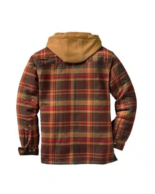 Asstseries Multicolor Cotton Plaid Hooded Shirt Jacket