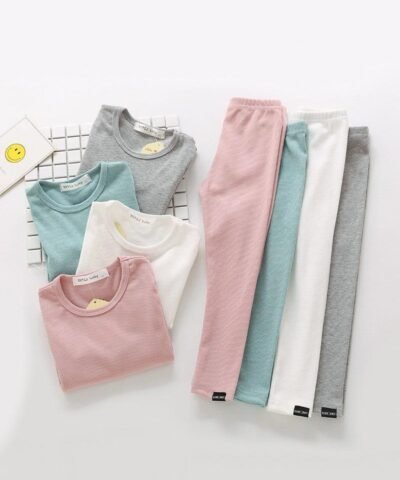 Mole & Otter Unisex Cotton Pajama Set - Little Kid