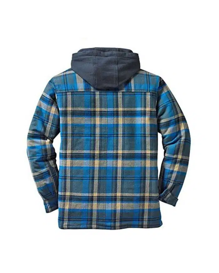 Asstseries Multicolor Cotton Plaid Hooded Shirt Jacket