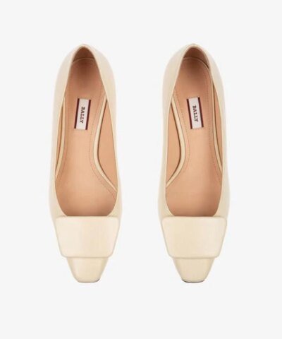 Bally Claudie Leather 45 Pumps In White