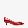 Bally Claudie Leather 45 Pumps In Red
