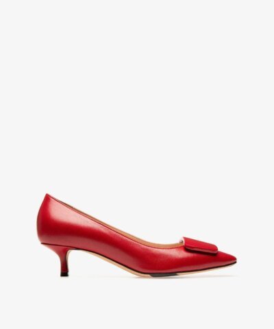 Bally Claudie Leather 45 Pumps In Red