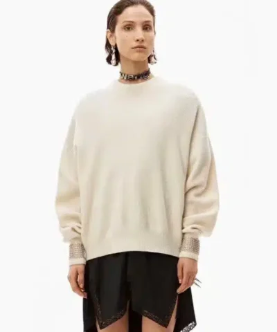 Alexander Wang Crystal Embellished Sweater