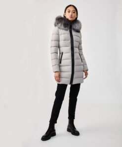 Mackage Calla Down Coat With Removable Silverfox Fur Trim