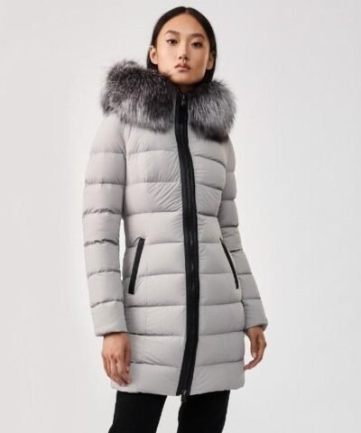 Mackage Calla Down Coat With Removable Silverfox Fur Trim