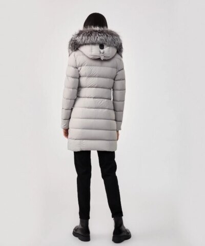 Mackage Calla Down Coat With Removable Silverfox Fur Trim