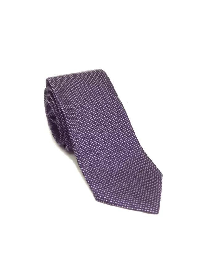 Square-Pattern Silk Skinny Tie