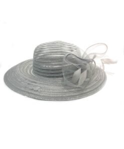 Fine Millinery by August Hat Co Jasmine Feather Accented Downbrim