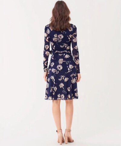 DVF Leilah Silk-Chiffon Midi Dress