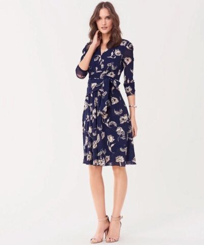 DVF Leilah Silk-Chiffon Midi Dress