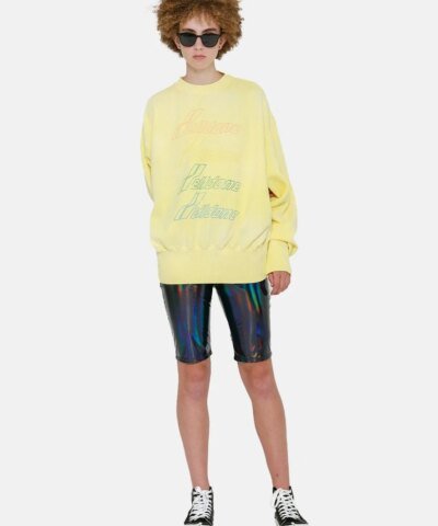 We11done Iridescent Logo Sweatshirt