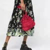 Red Valentino May Lily Ruffle-Detail Dress, Black