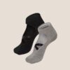 Oysho 2 Pairs Of Cotton Yoga And Pilates Socks, Black