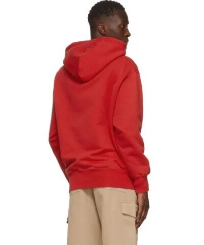 AMI Men's Red De Coeur Hoodie