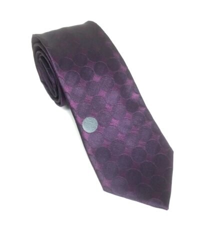 Embellished Textured Dot-Pattern Silk Necktie