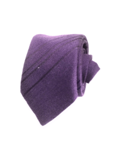 Twill Strip Solid Color Silk Wool Matte Tie