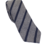 Wool-Silk Twill Strip Donegal Tie