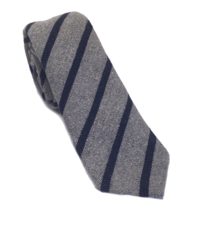 Wool-Silk Twill Strip Donegal Tie