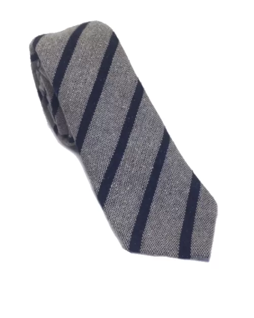 Wool-Silk Twill Strip Donegal Tie