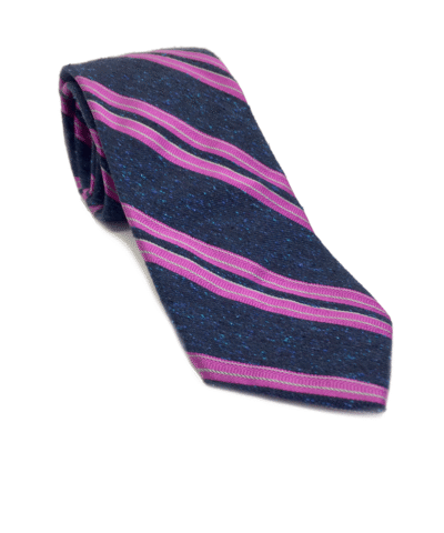 Men's Street Stripe Tie - Royal, Fuchsia & Gold