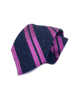 Men's Street Stripe Tie - Royal, Fuchsia & Gold