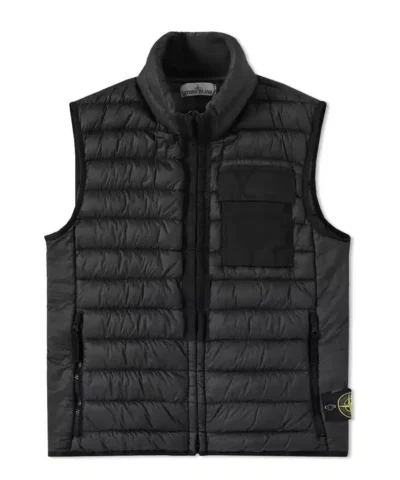 Stone Island Gilet - Garment Dyed Micro Yarn Down Packable