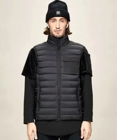 Stone Island Gilet - Garment Dyed Micro Yarn Down Packable