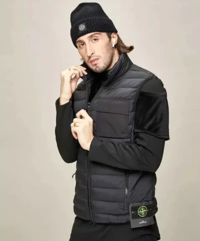 Stone Island Gilet - Garment Dyed Micro Yarn Down Packable