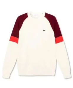 Lacoste Crew Neck Colorblock Cotton Sweater