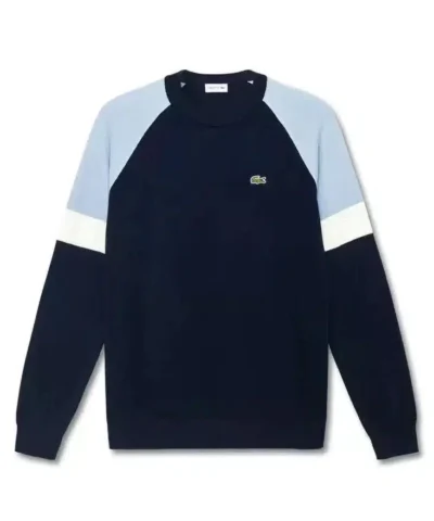 Lacoste Crew Neck Colorblock Cotton Sweater