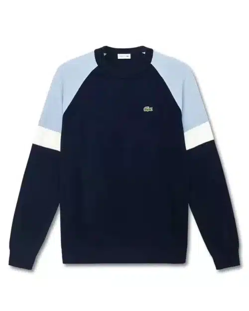 Lacoste Crew Neck Colorblock Cotton Sweater