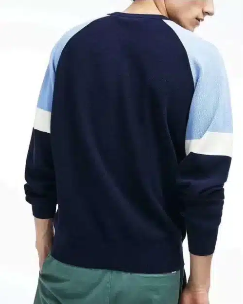 Lacoste Crew Neck Colorblock Cotton Sweater