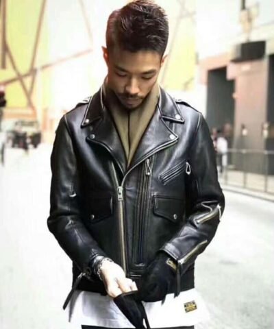 Neighborhood Men's  Gride Leather Jacket