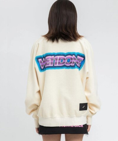 We11done Chest Logo-Patch Sweatshirt